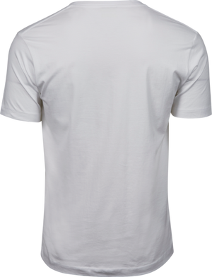 Fashion V-Neck Soft T-Shirt Herre, Hvid -  8006