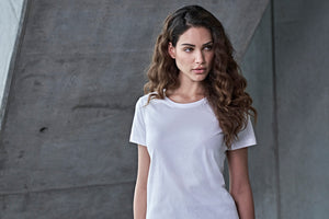 Soft Tee Dame, Hvid - Teejays 8050 - Modekompagniet.dk