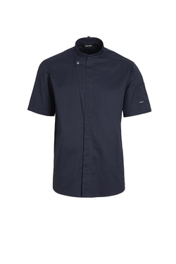 KOKKE-/SERVICEJAKKE KORT ARM - Herre/ Dame - Navy - 23516 - Modekompagniet.dk