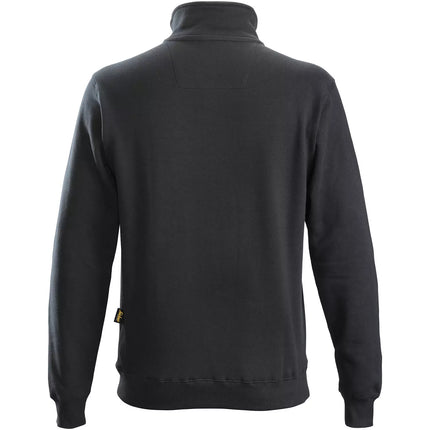 Snickers 2818 sweatshirt med kort lynlås, Sort - Modekompagniet.dk