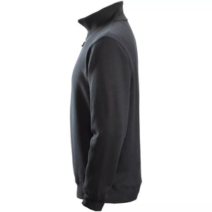 Snickers 2818 sweatshirt med kort lynlås, Sort - Modekompagniet.dk