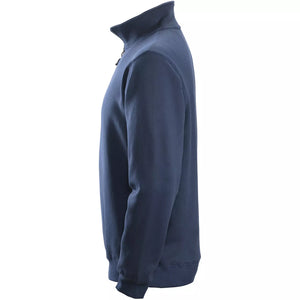 Snickers 2818 sweatshirt med kort lynlås, Marine - Modekompagniet.dk