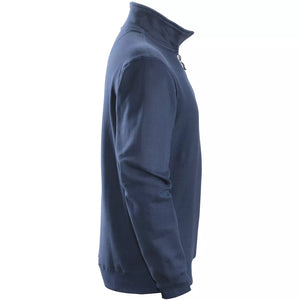 Snickers 2818 sweatshirt med kort lynlås, Marine - Modekompagniet.dk
