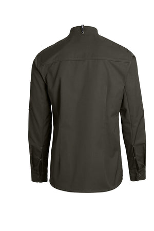 KOKKE-/SERVICEJAKKE LANG ARM - Herre/ dame - Oliven - 23515 - Modekompagniet.dk