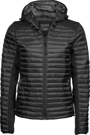 Hooded outdoor crossover - Dame - Sort - Style 9611 - Modekompagniet.dk