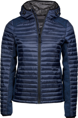Hooded outdoor crossover - Dame - Navy - Style 9611 - Modekompagniet.dk