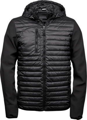 Hooded crossover jakke - Style 9628 - Modekompagniet.dk