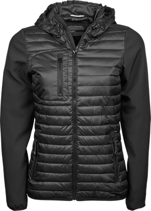Hooded crossover jacket - Dame - Style 9629 - Modekompagniet.dk