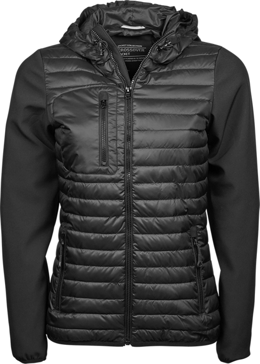 Hooded crossover jacket - Dame - Style 9629 - Modekompagniet.dk