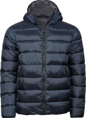 Light hætte jakke - Navy - STYLE 9646 - Modekompagniet.dk