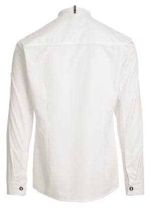 KOKKE-/SERVICEJAKKE LANG ARM - Herre/ dame - Hvid - 23515 - Modekompagniet.dk