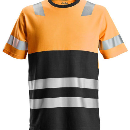 High-Vis T-shirt, klasse 1 - Orange - Snickers 2534 - Modekompagniet.dk