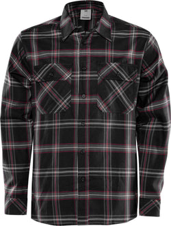 FLANNEL SKJORTE - Sort 7421 - Modekompagniet.dk