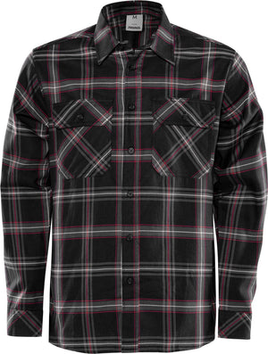 FLANNEL SKJORTE - Sort 7421 - Modekompagniet.dk