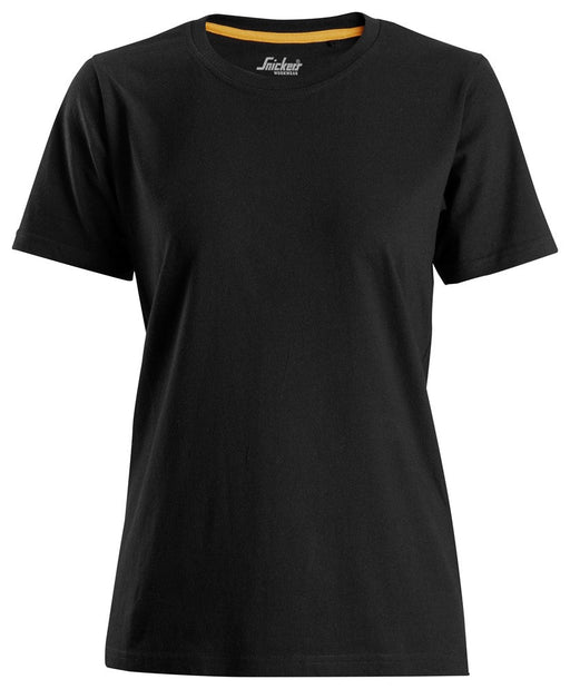 Dame T-shirt økologisk bomuld - Sort - Snickers 2516 - Modekompagniet.dk