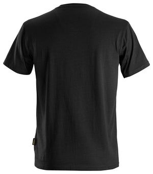 T-shirt i økologisk bomuld - Sort - Snickers 2526 - Modekompagniet.dk