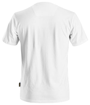 T-shirt i økologisk bomuld - Hvid - Snickers 2526 - Modekompagniet.dk