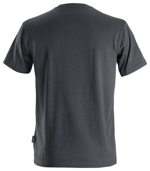 T-shirt i økologisk bomuld - Grå - Snickers 2526 - Modekompagniet.dk