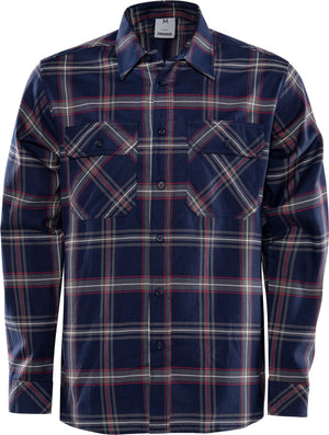 FLANNEL SKJORTE - Navy 7421 - Modekompagniet.dk