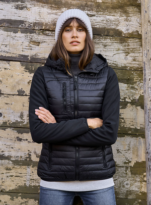 Hooded crossover jacket - Dame - Style 9629 - Modekompagniet.dk