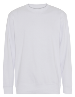 Basic Sweatshirt - Hvid - Modekompagniet.dk