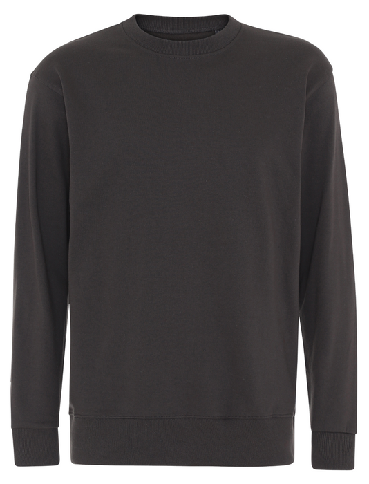 Basic Sweatshirt - Mørke grå - Modekompagniet.dk