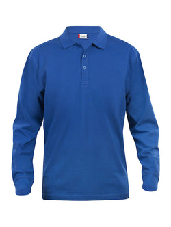 Classic Langærmet Herre Polo, Kongeblå - Clique 028245 - Modekompagniet.dk