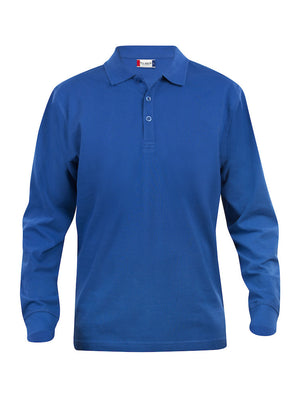 Classic Langærmet Herre Polo, Kongeblå - Clique 028245 - Modekompagniet.dk