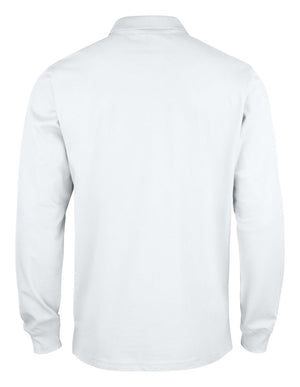 Classic Langærmet Herre Polo, Hvid - Clique 028245 - Modekompagniet.dk