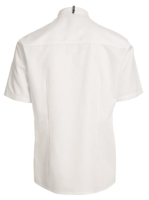 KOKKE-/SERVICEJAKKE KORT ARM - Herre/ Dame - Hvid - 23516 - Modekompagniet.dk