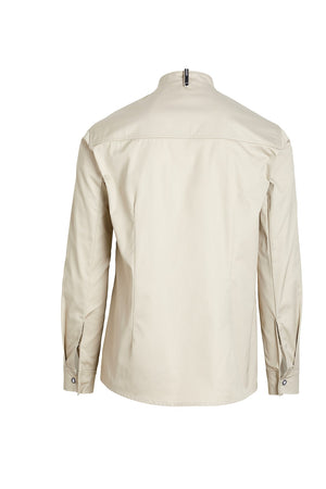 KOKKE-/SERVICEJAKKE LANG ARM - Herre/ dame - Sand - 23515 - Modekompagniet.dk