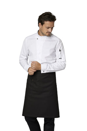KOKKE-/SERVICEJAKKE LANG ARM - Herre/ dame - Hvid - 23515 - Modekompagniet.dk