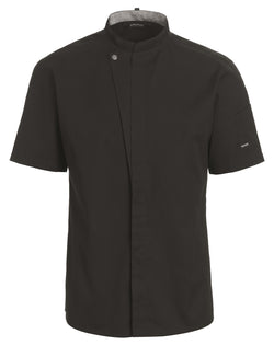 KOKKE-/SERVICEJAKKE KORT ARM - Herre/ Dame - Sort - 23516 - Modekompagniet.dk