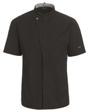 KOKKE-/SERVICEJAKKE KORT ARM - Herre/ Dame - Sort - 23516 - Modekompagniet.dk