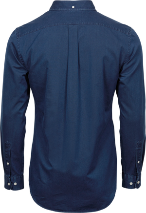 Casual twill shirt - Herre - Denim - Style 4002 - Modekompagniet.dk