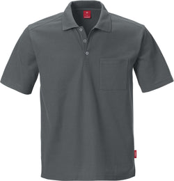 Kansas match polo M/ brystlomme - Herre - Grå - 100780 - Modekompagniet.dk