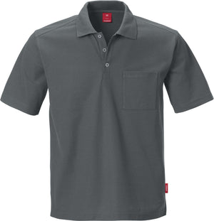 Kansas match polo M/ brystlomme - Herre - Grå - 100780 - Modekompagniet.dk