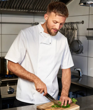 Nybo Workwear kortærmet kokkejakke - Herre/ dame - 201074200 - Modekompagniet.dk