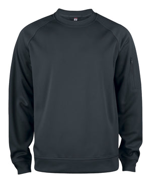 Basic Active Roundneck - Unisex - Sort - Clique 021010 - Modekompagniet.dk