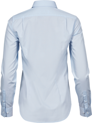 Stretch luxury shirt - Dame - Blå - Style 4025 - Modekompagniet.dk