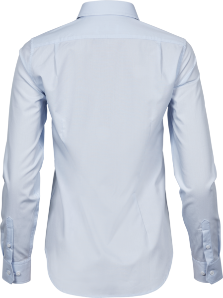 Stretch luxury shirt - Dame - Blå - Style 4025 - Modekompagniet.dk