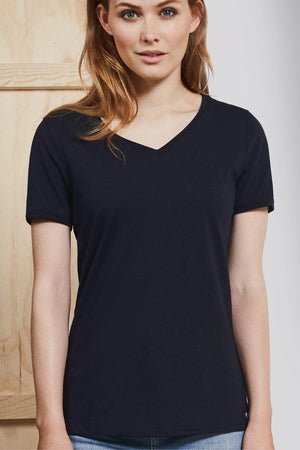 PRO wear CARE V-hals T-shirt - Dame - Navy - ID 0373 - Modekompagniet.dk